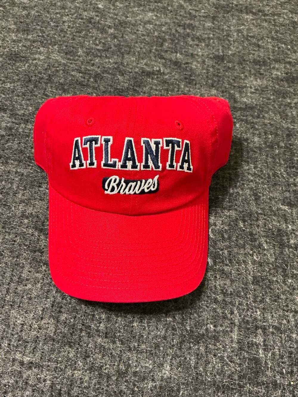 Fanatics Atlanta Braves Adjustable Hat Cap Mens Red